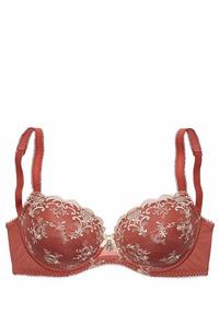 Schalen-BH, marsala-creme, Gr.85D